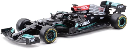 Bburago 1:43 2021 RB16B SF1000 SF90 SF71H SF70H RB15 RB14 W10 F1 레이싱 포뮬러 자동차 정적 시뮬레이션 다이 캐스트 합금 자동차, 2021 W12 77, 1개