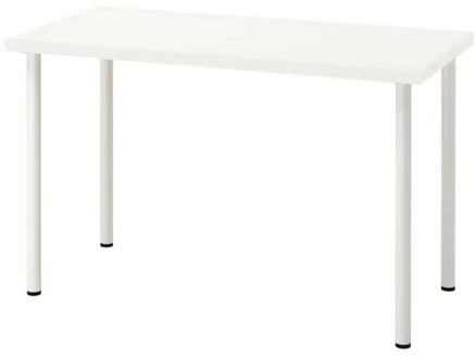 이케아 LAGKAPTEN ADILS 락캅텐 아딜스 테이블 120/140 (094.167.59/394.171.54), 1200 화이트+화이트