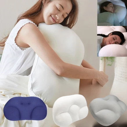 아이유깊은잠 베개 낮은경추베개 일자목베개 목편한베개, 그레이x1+블루x1