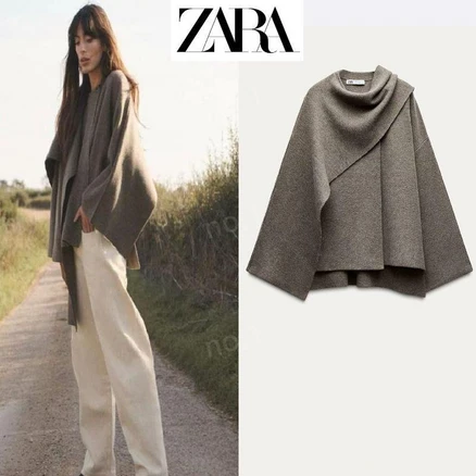 자라 가을 겨울 케이프 크롭 코트 자켓 zara