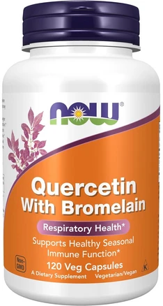 나우푸드 케르세틴 브로멜라인 베지 캡슐, 120정, 1개