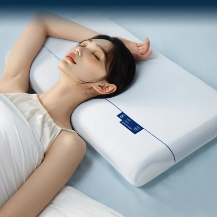 Planet Tour 플래닛 투어 딥수면 저탄성 호텔 메모리폼 베개 더블심 수면 경추베개, 화이트, 1개