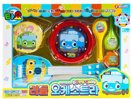 바니랜드 타요 리듬오케스트라 악기놀이 세트, 혼합색상, 1세트