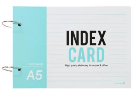 모닝글로리 A5 정보카드 단어장 암기장 암기카드, 2개