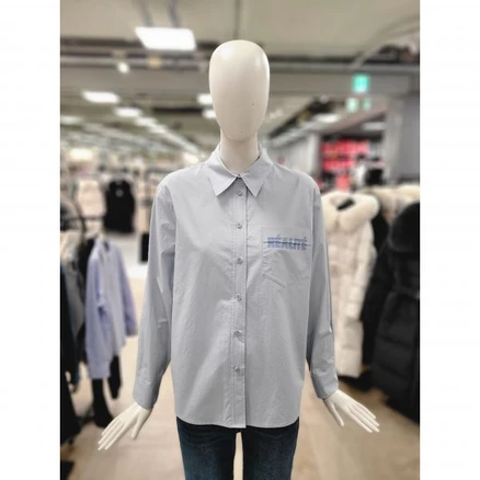 백화점 CC콜렉트 포켓 포인트 셔츠 E251MSC101 BL 아울렛