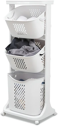 리벤스 스윙 빨래바구니 3단