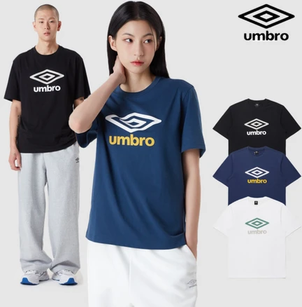 [엄브로] 에센셜 빅로고 반팔 티셔츠 UQ123CRS18