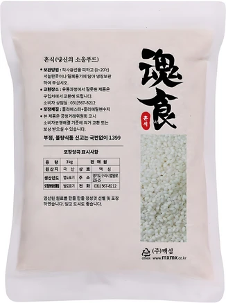혼식 국산 찹쌀, 3kg, 1개