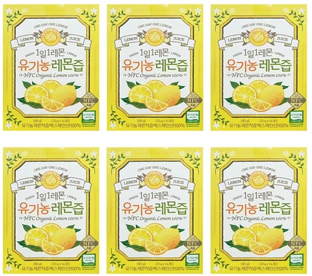홀베리 100% 유기농 레몬즙 14포*6박스(84포), 20g, 84개