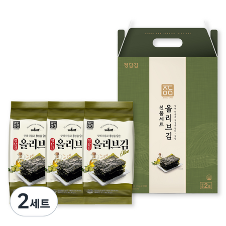 정담김 올리브김 5g x 27p 정담 2호 선물세트