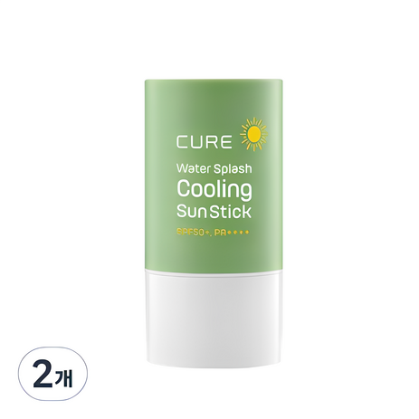 김정문알로에 라 센스 로에 큐어 워터 스플래쉬 쿨링 선스틱 SPF50+ PA++++, 23g, 2개-추천-상품
