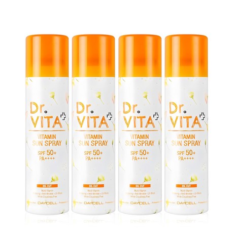 데이셀 닥터비타 비타민 선스프레이 SPF50+ PA++++, 4개, 150ml-추천-상품