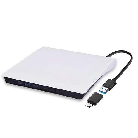 노트케이스 USB 3.0 DVD RW 멀티 외장형 ODD, NC-MULTI8X(화이트)-추천-상품