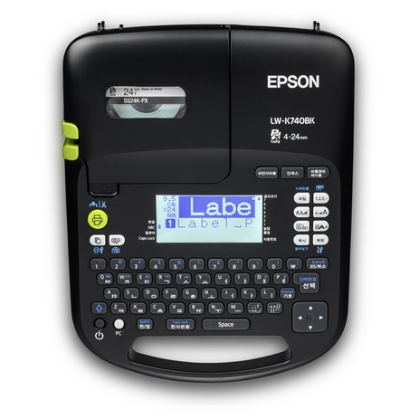 엡손 Epson LabelWorks 라벨 프린터 블랙, LW-K740BK, 1개-추천-상품