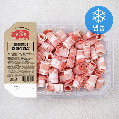 돌돌말이 대패 삼겹살 (냉동), 1kg, 1개-추천-상품