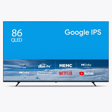 더함 4K UHD QLED 구글 OS TV, 217cm(86인치), NA861QLED SMART HOME120 24k1, 벽걸이형, 방문설치-추천-상품