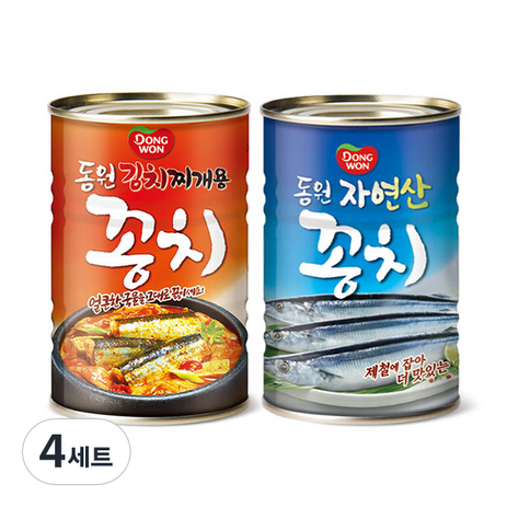 동원 김치찌개용 꽁치 300g + 꽁치 300g 세트, 4세트-추천-상품