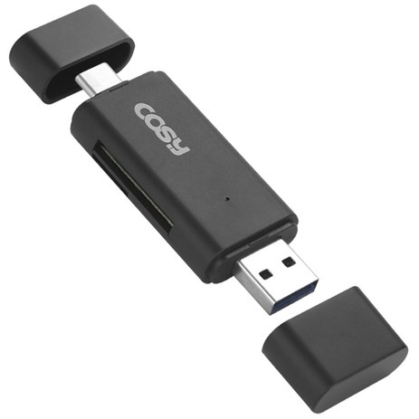 코시-타입C-OTG-USB3.0-PC겸용-카드리더기-CR3331C-블랙-추천-상품