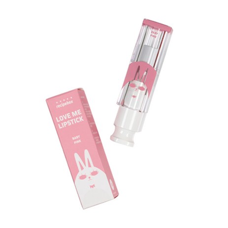 레시피박스 키즈 러브미 립스틱 3.5g, 베이비 핑크, 1개-추천-상품