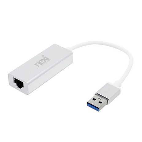 넥시-USB3.0-기가비트-이더넷-유선-랜카드-노트북용-NX-UE30S(실버)-추천-상품