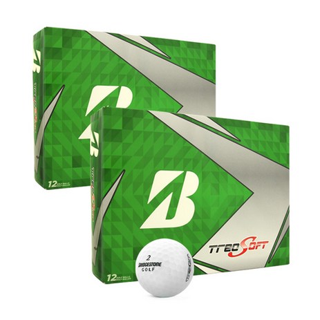 브리지스톤 NEW 트레오 소프트 골프공, 화이트, 12개입, 2개-추천-상품