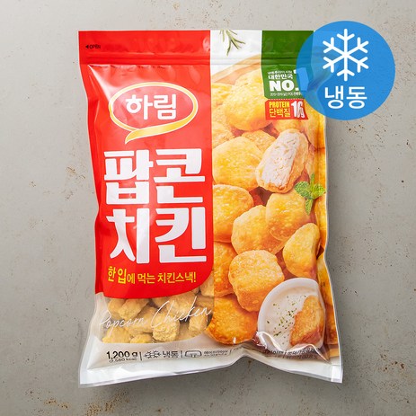 하림 팝콘치킨 (냉동), 1200g, 1개-추천-상품