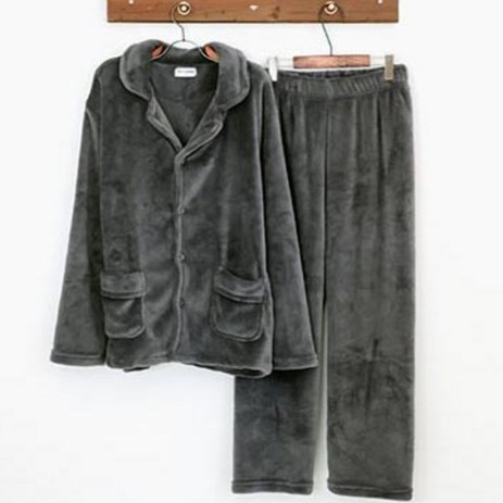 글램공감 남여공용 허그미 카라 밍크 잠옷 상하 세트-추천-상품