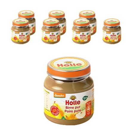 홀레 유기농 이유식 퓨레, 배, 125g, 8개-추천-상품