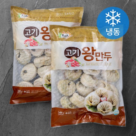 굿프랜즈 고기 왕만두 (냉동), 1400g, 2개-추천-상품