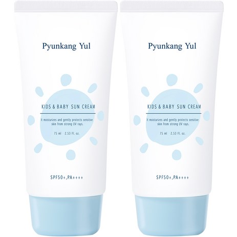 편강율-키즈-앤-베이비-촉촉-선크림-SPF50+-PA++++-2개-75ml-추천-상품
