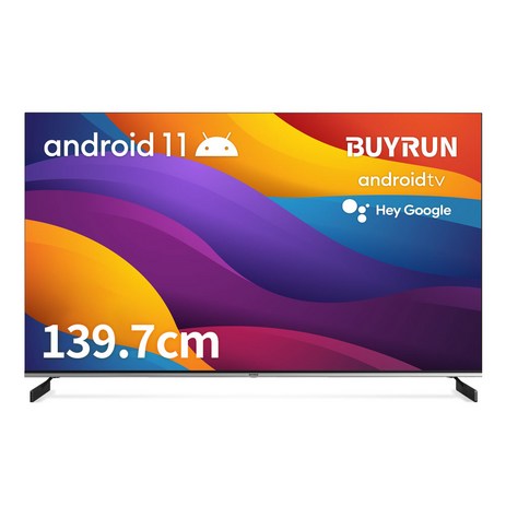 프리즘 4K UHD LED 바이런 구글 안드로이드11 스마트TV 방문설치, 139.7cm(55인치), ABC55G, 벽걸이형-추천-상품