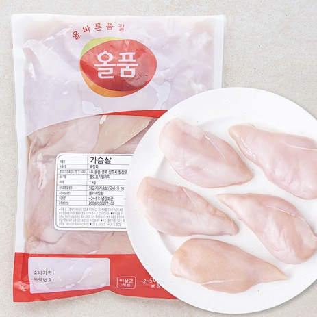 올품 닭가슴살 진공팩 (냉장), 1kg, 1개-추천-상품