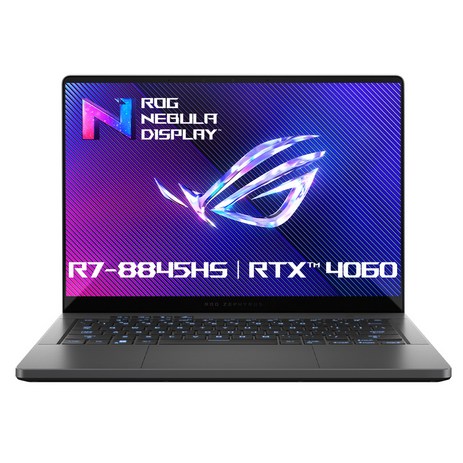 에이수스 2024 ROG 제피러스 G14 라이젠7 라이젠 8000 시리즈 지포스 RTX 4060, Eclipse Gray, 512GB, 32GB, Free DOS, GA403UV-QS157-추천-상품