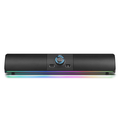 브리츠 RGB SoundBar 2채널 컴퓨터 게이밍 블루투스 겸용 사운드바 스피커, 블랙, BZ-T1BT-추천-상품