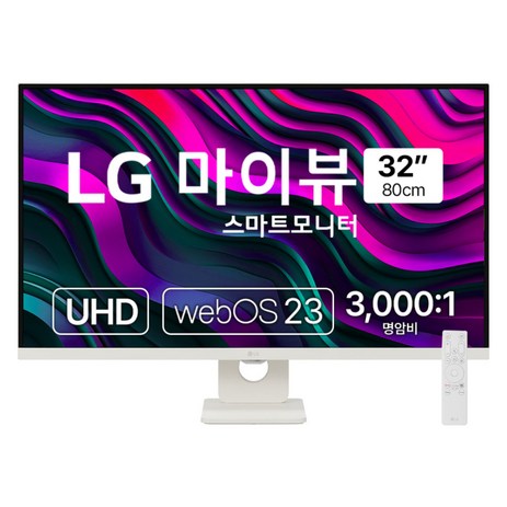 LG전자 4K UHD 마이뷰 스마트 모니터, 80cm, 32SR73U, 2024년-추천-상품