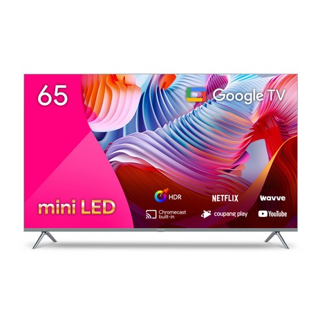 더함 4K UHD QLED 스마트 Mini LED 144Hz 로컬디밍 돌비 AI 구글3.0 게이밍프로 TV 방문설치, 165cm(65인치), UG651MINILED-SMART-GAMING144-24T1, 스탠드형-추천-상품