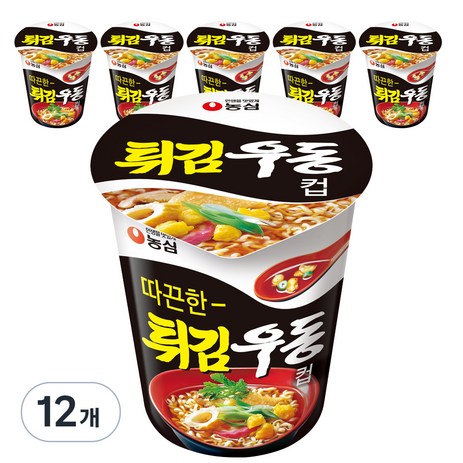 농심 튀김우동 컵면, 62g, 12개-추천-상품