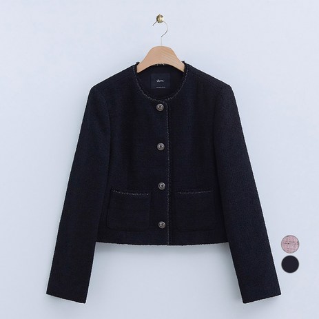 로엠 여성용 변형 트위드 긴소매 자켓-추천-상품