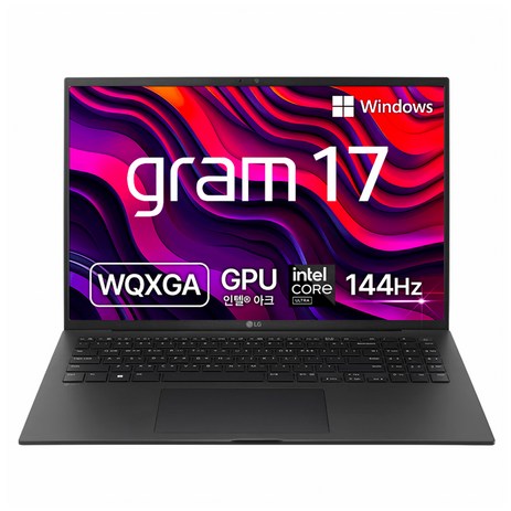 LG전자 2024 그램 17 코어Ultra5, 옵시디안 블랙, 512GB, 16GB, WIN11 Home, 17Z90S-GA5BK-추천-상품