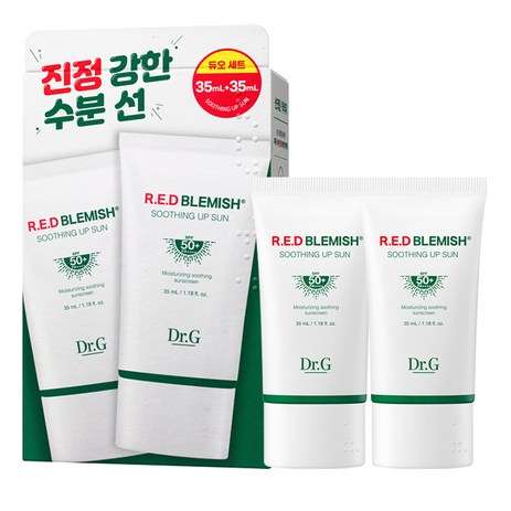 닥터지 레드 블레미쉬 수딩 업 선 35ml + 35ml 듀오 세트 SPF50+ PA++++, 1세트-추천-상품