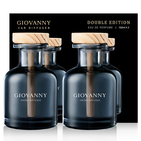 GIOVANNY 차량용 디퓨저 150ml 세트, 아쿠아샤워, 2개-추천-상품