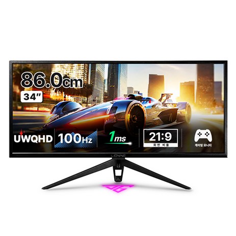 주연테크 UWQHD 100Hz 1ms HDR 리오나인 와이드 게이밍 모니터, 86cm, X34Q-V2(일반)-추천-상품