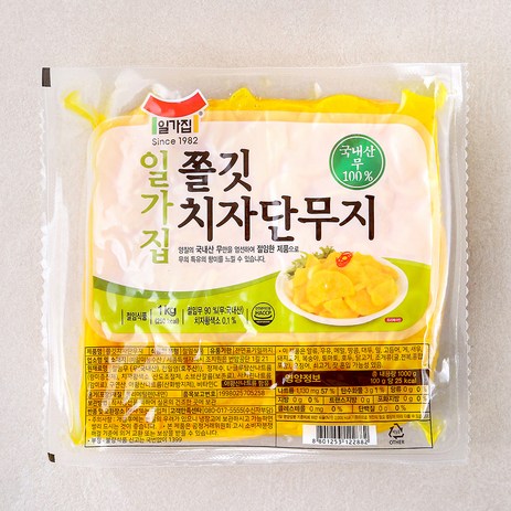 일가집 쫄깃치자단무지, 1kg, 1개-추천-상품