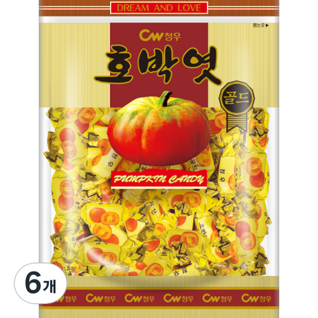 청우식품 호박엿 골드, 350g, 6개-추천-상품