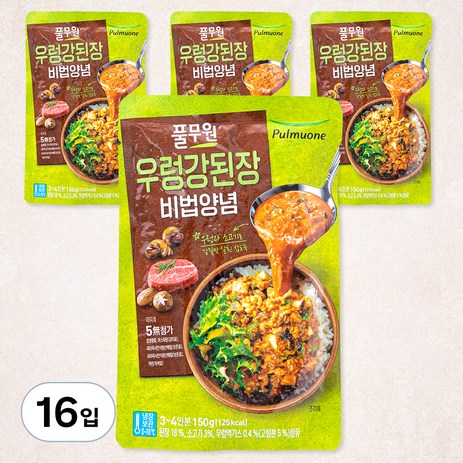 풀무원 우렁 강된장, 150g, 16입-추천-상품