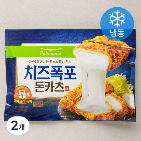 풀무원 치즈폭포 돈카츠 (냉동), 560g, 2개-추천-상품