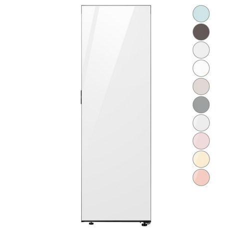 [색상선택형] 삼성전자 비스포크 키친핏 1도어 냉동고 우개폐 347L 방문설치, RZ34C7905AP-추천-상품