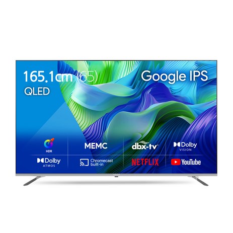 더함 4K UHD QLED 구글 OS TV, 165cm(65인치), NA651QLED SMART HOME60 24k1, 스탠드형, 방문설치-추천-상품