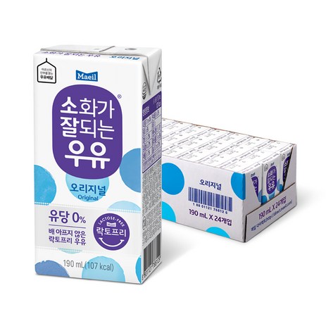 매일 소화가 잘되는 우유, 190ml, 24개-추천-상품