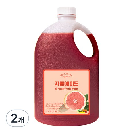 서울팩토리 자몽에이드, 1.5L, 2개-추천-상품